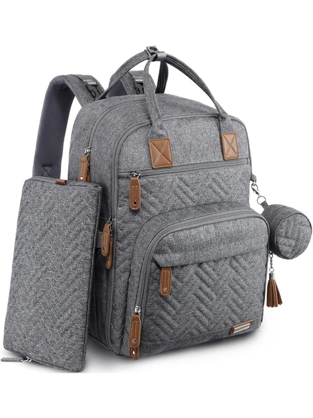 Large Capacity Waterproof Baby Diaper Bag Backpack | 4-in-1 Travel Kit